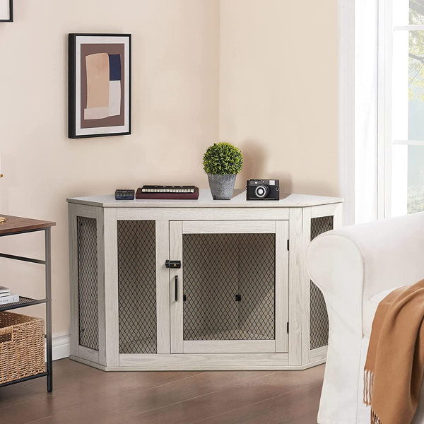 Dog crate corner table best sale